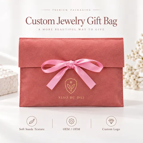 Dusty Rose Ribbon-Tie Pouch