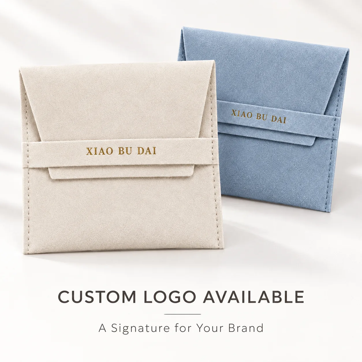 Microfiber Tuck-Band Jewelry Pouch